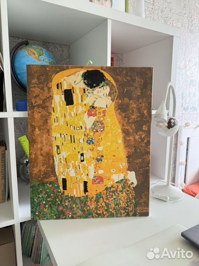 Картина Поцелуй Густав Климт