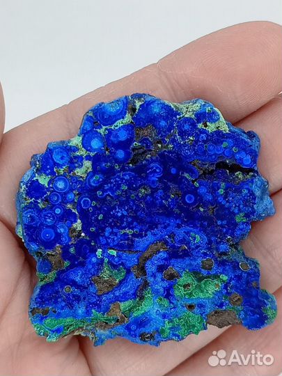 Редкий азурит пластина