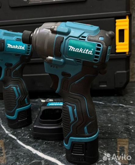 Шуруповерт+импакт Makita 2в1 бесщеточные