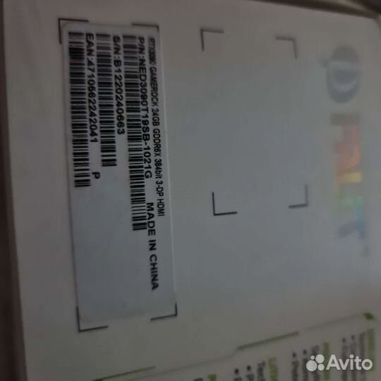 Видеокарта Gamerock rtx3090 Palit GeForce24G новая