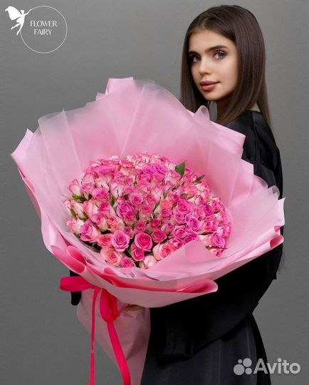 Цветы. Большой букет из роз