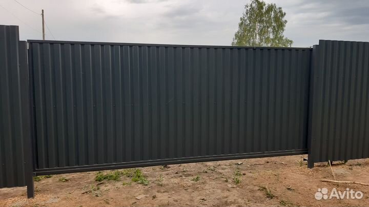 Ворота откатные в наличии на разные проемы