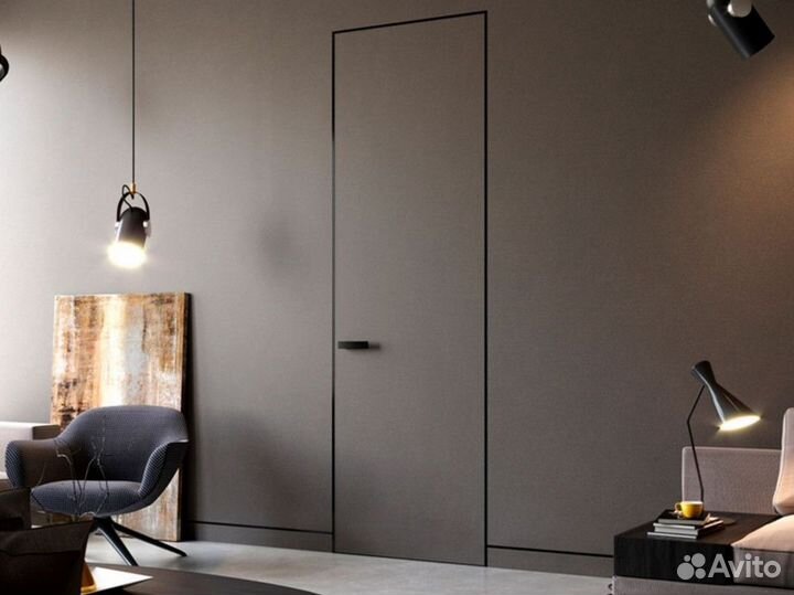 Дверь скрытая под отделку