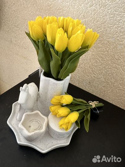 Искусственные тюльпаны силиконовые