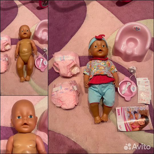 Кукла baby born, детская коляска, одежда и др