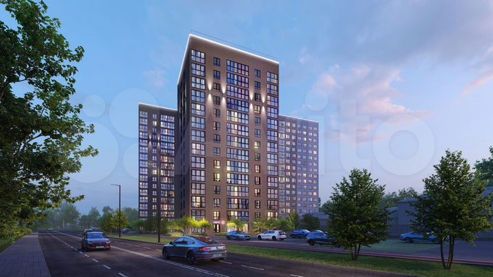 2-к. квартира, 68,4 м², 5/14 эт.