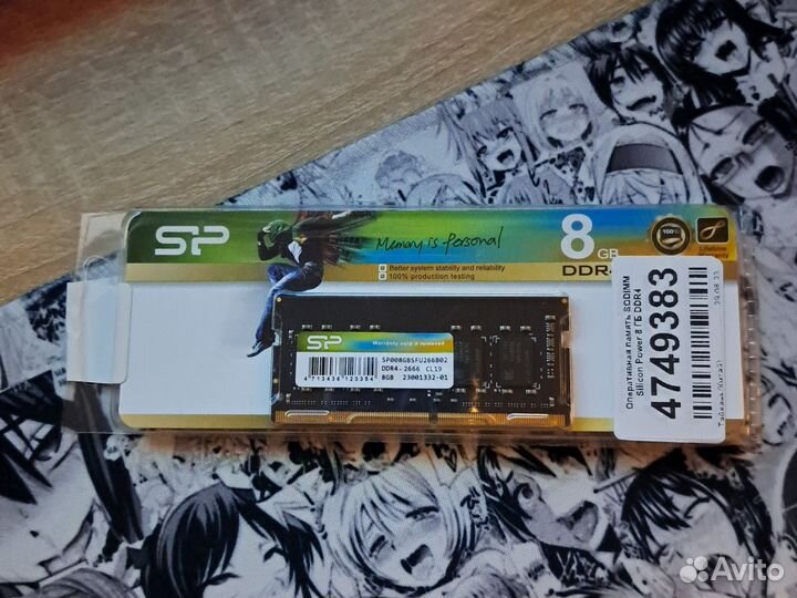 Озу DDR4 8gb 2666MHz cl19 SO-dimm