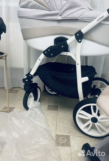 Коляска 3 в 1 indigo отл.сост