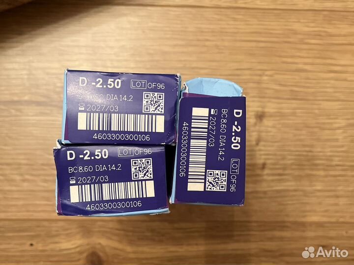 Контактные линзы Adria Go -2,5 90 штук