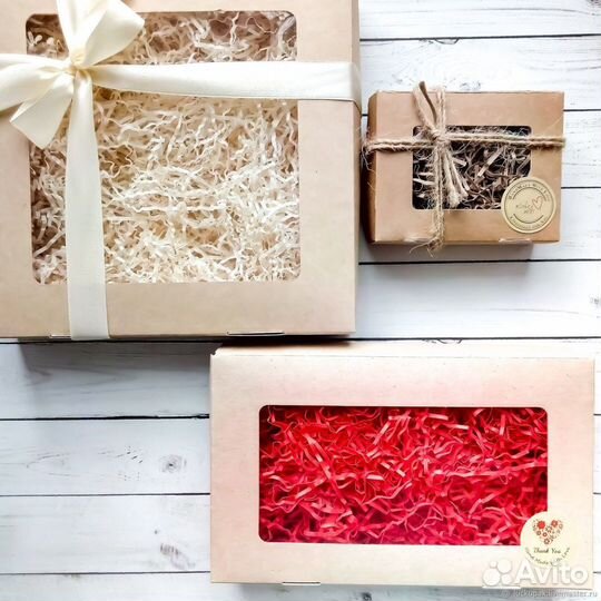 Кондитерская крафт коробка. Коробка для подарка