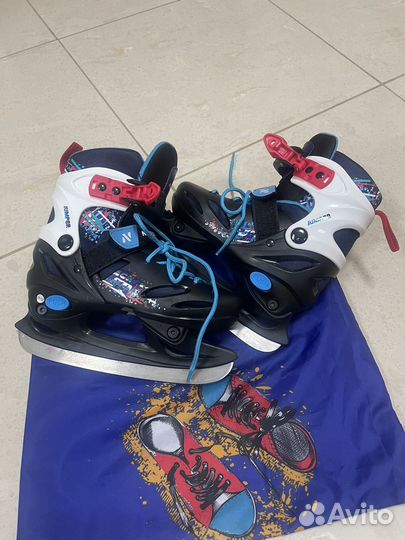 Коньки nordway раздвижные размер 31-33