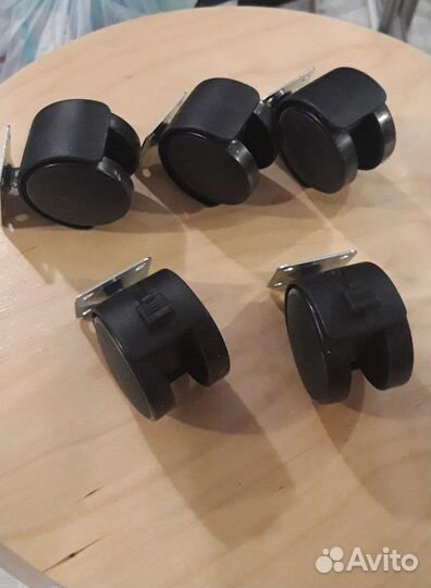 Колесики мебельные (стопор/без) 5 шт