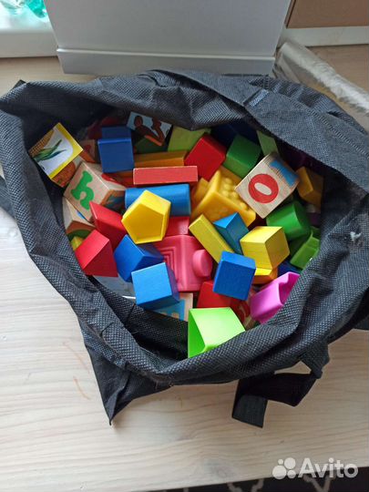 Кубики деревянные