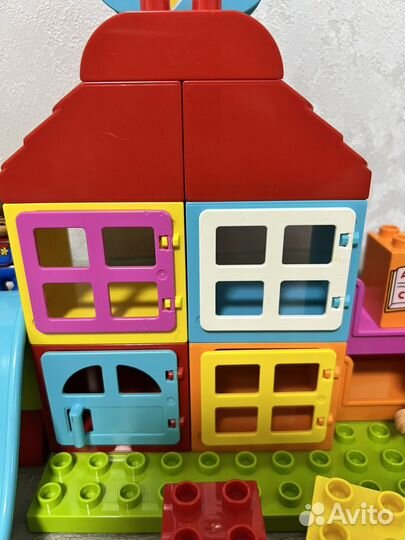 Lego duplo Паровозик и первый домик