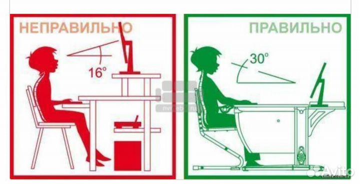 Растущая парта и стул Дэми школьная