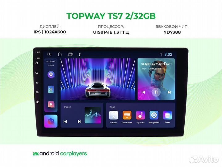 Магнитола android 2.32 Grand starex H1 2015-2021