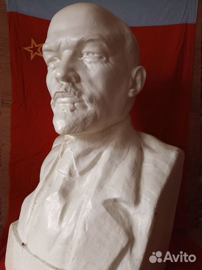 Бюст ленина большой гипс