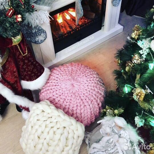 Пряжа толстая. Меринос. Для пледов