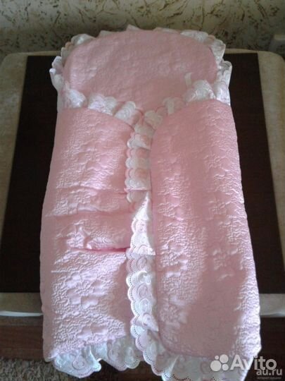 Комплект на выписку для новорожденного,розовый