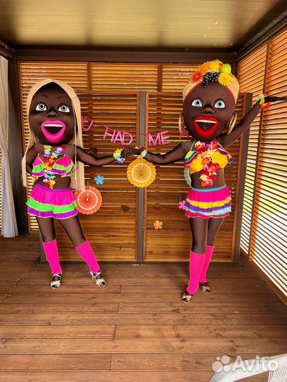 Мулатка шуточный стриптиз. Кукла тропиканка