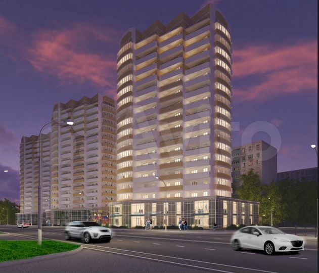 2-к. квартира, 67,1 м², 9/17 эт.