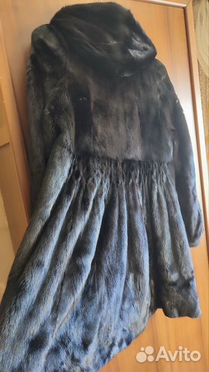 Шуба норковая 46 48 бу черная