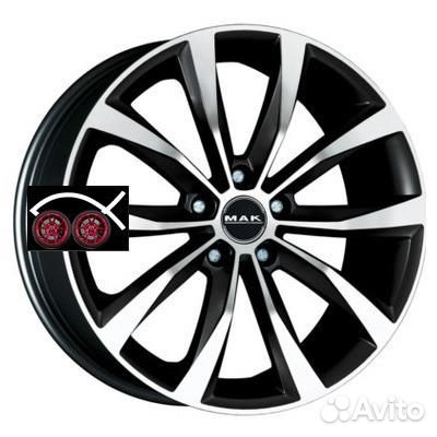 MAK Wolf R18 8 5x112 ET50 CB57,1 Black mirror