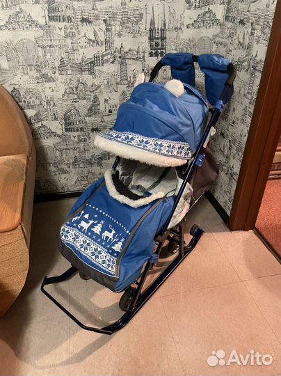 Коляска санки