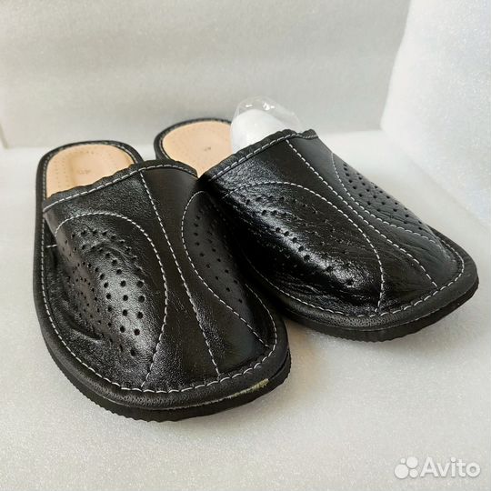 Рр 43 Тапочки домашние Кожаные