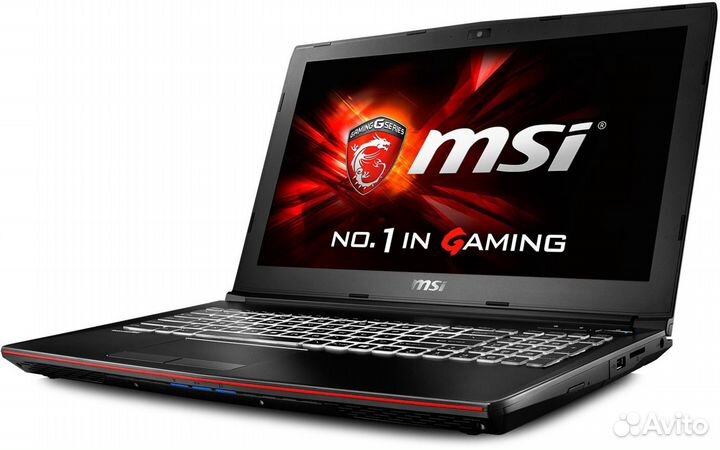 MSI 15.6 i7-7700HQ 4яд8пт gtx1050Ti 16Gb SSD+HDD