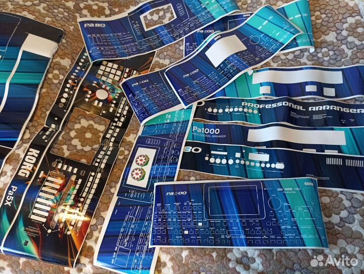 Виниловые наклейки для синтезаторе korg