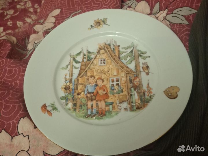 Тарелка Пряничный домик Гензель и Гретель ГДР