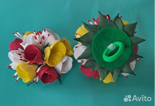 Резиночки для волос ручной работы