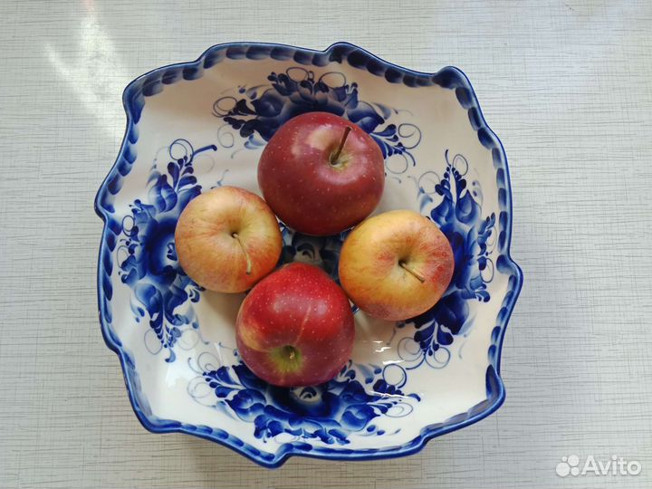 Блюдо фарфор гжель