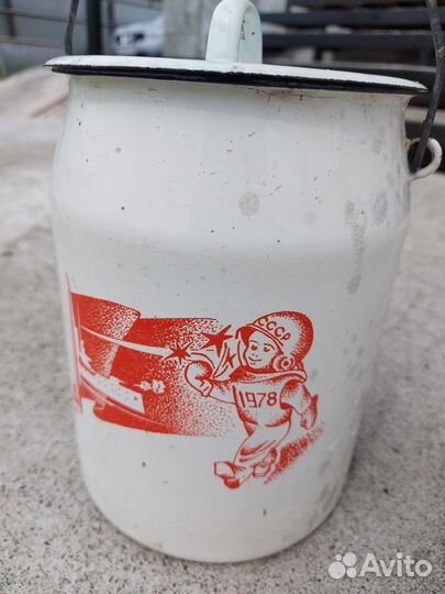 Бидон эмалированный СССР