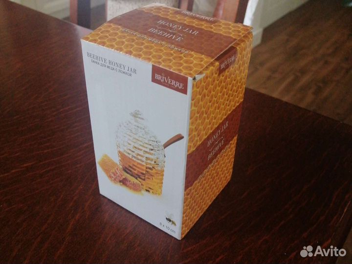 Баночка для мёда с ложкой