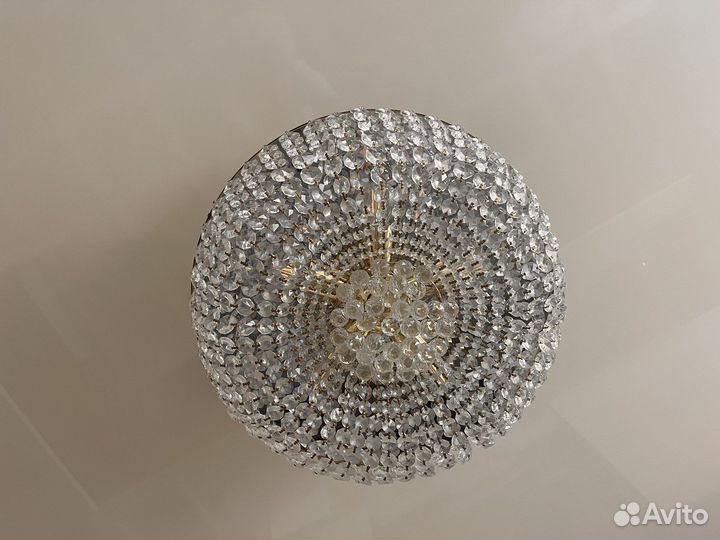 Люстра потолочная хрустальная