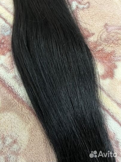 Волосы на лентах натуральные