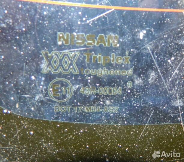 Стекло заднее с подогревом Nissan Primera P10