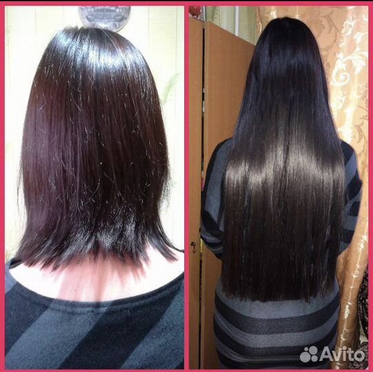 Наращивание волос натуральных и биопротеиновых