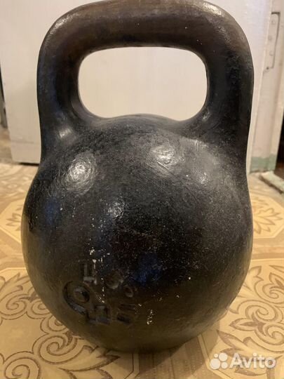 Гиря, чугунная, советская 24кг