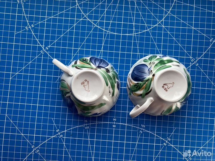 Чайные чашки СССР. дулево. агашки