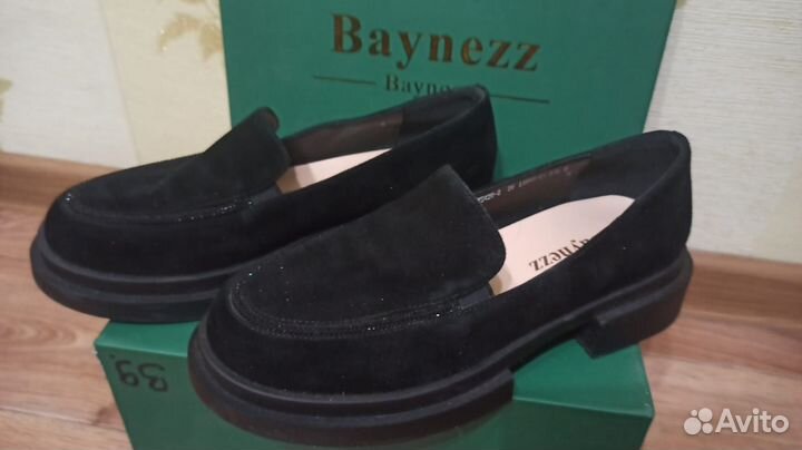 Лоферы женские замша нат.р.39