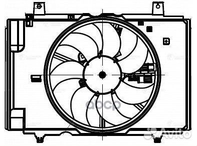 Э/вентилятор охл. для а/м Nissan Juke (10) 1.6