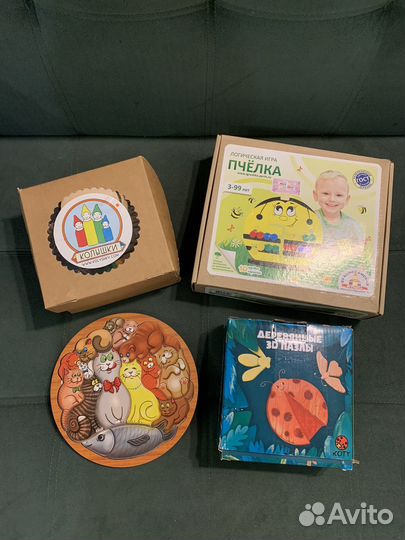 Деревянные игры для малышей