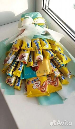 Сладкие букеты из конфет
