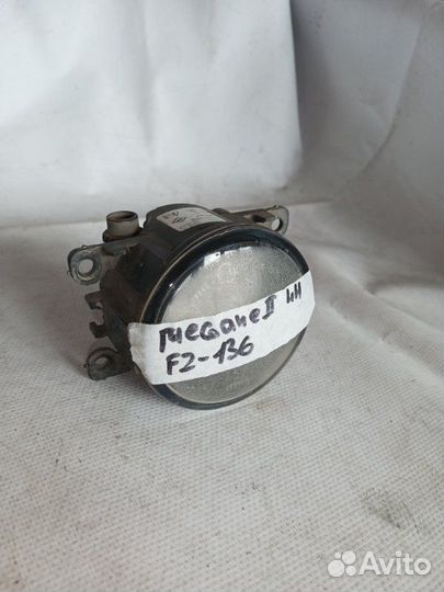 Фара противотуманная передняя левая Renault Megane