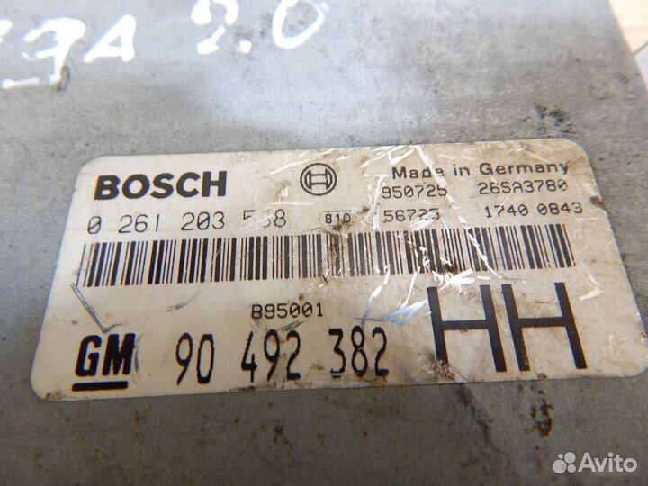 Эбу Двигателя Opel Omega B 2.0