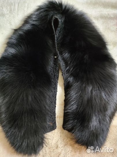 Меховой воротник песец