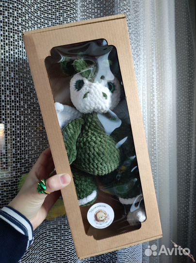 Дракоша Символ 2024 года. Вязаная игрушка